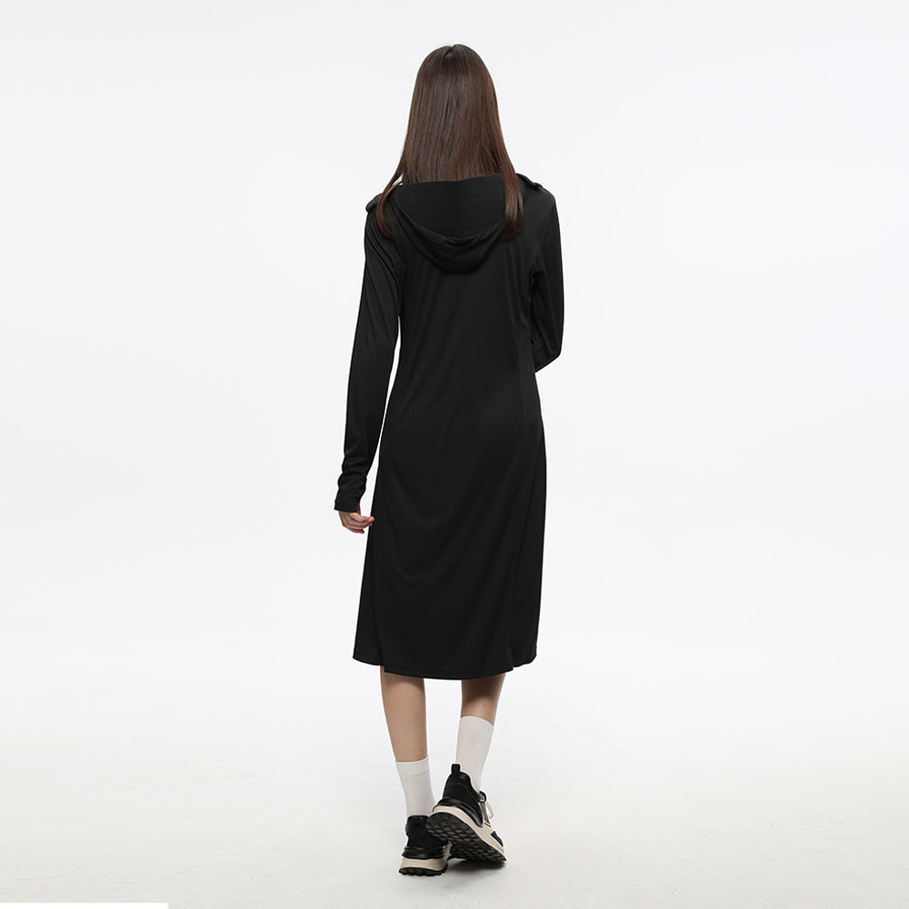Women's Sun Protection Hoodie Mid-Long Dress UPF 50+ Jacket