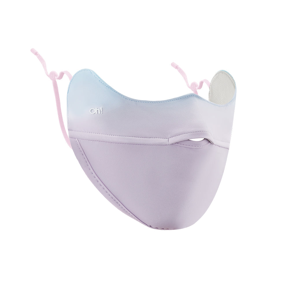 US Stock Women's Sun Protection Face Cover UPF 50+ Gradient Color Face Mask