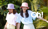 Women's Denim Packable Summer Travel Beach Bucket Hat UPF 50+