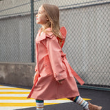US Stock Kids Waterproof Jacket Hooded Raincoat Rain Wear for Girls Boys Age 4-11 Years