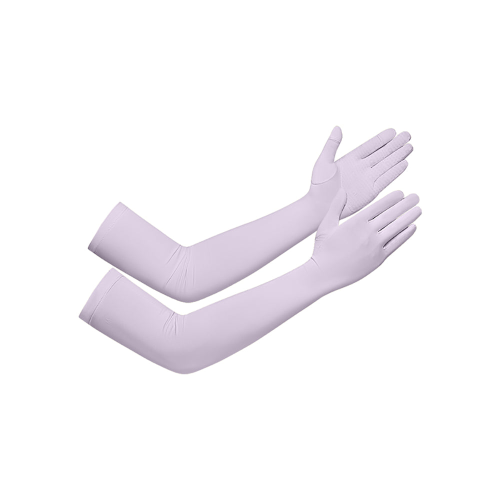 US Stock Sunscreen Gloves Summer-Long Outdoor Anti-Ultraviolet Arm Guard UPF 50+