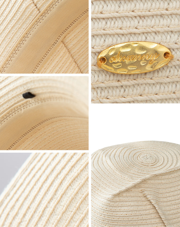 Kid’s Splicing Straw Hat UPF 50+ Sun Protective