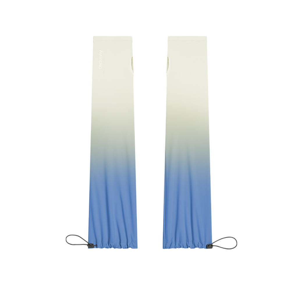 Gradient Color Sunscreen Loose Arm Sleeve UV Protection Gloves UPF 50+