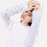 Women's Loose Printed Sun Protection Arm Sleeves UPF 50+