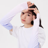 Gradient Color Sunscreen Loose Arm Sleeve UV Protection Gloves UPF 50+