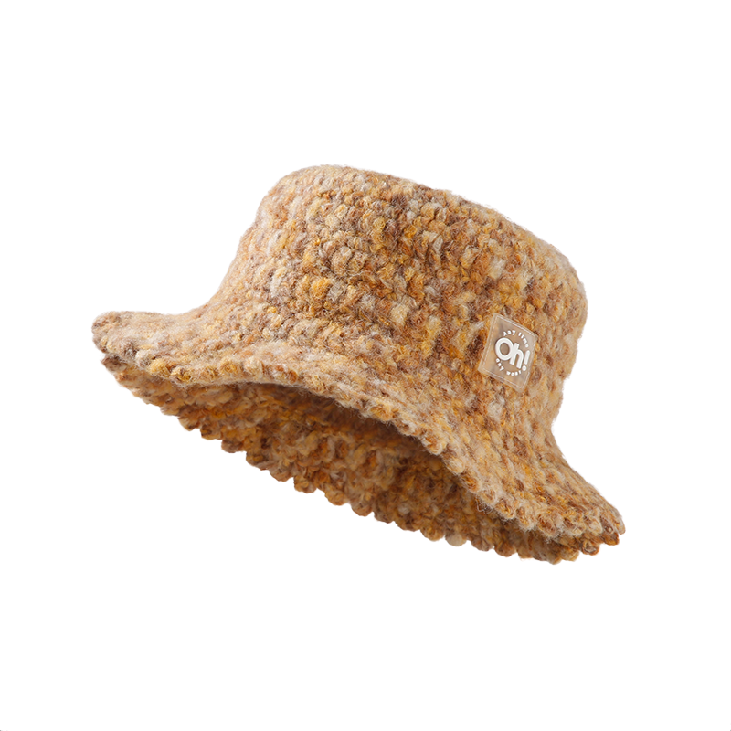 Knit Bucket Hat Winter Warm Stretchy Knitted Fisherman Cap