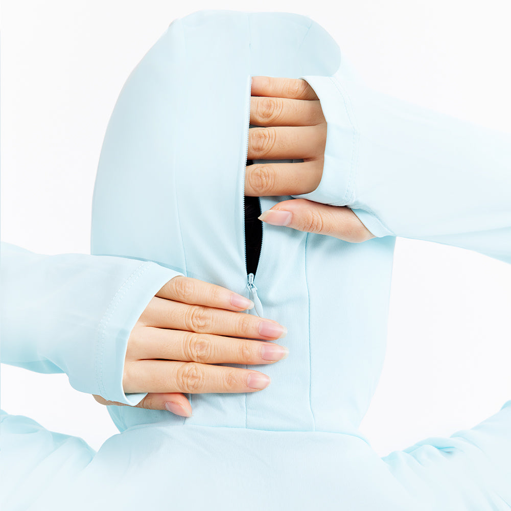 Women's Sun Protection Hoodie Mid-Long Dress UPF 50+ Jacket