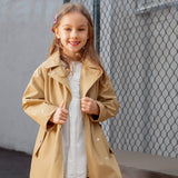 US Stock Kids Waterproof Jacket Hooded Raincoat Rain Wear for Girls Boys Age 4-11 Years
