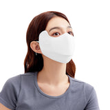US Stock Breathable Sunscreen Face Mask with Mouth Opened UPF 50+