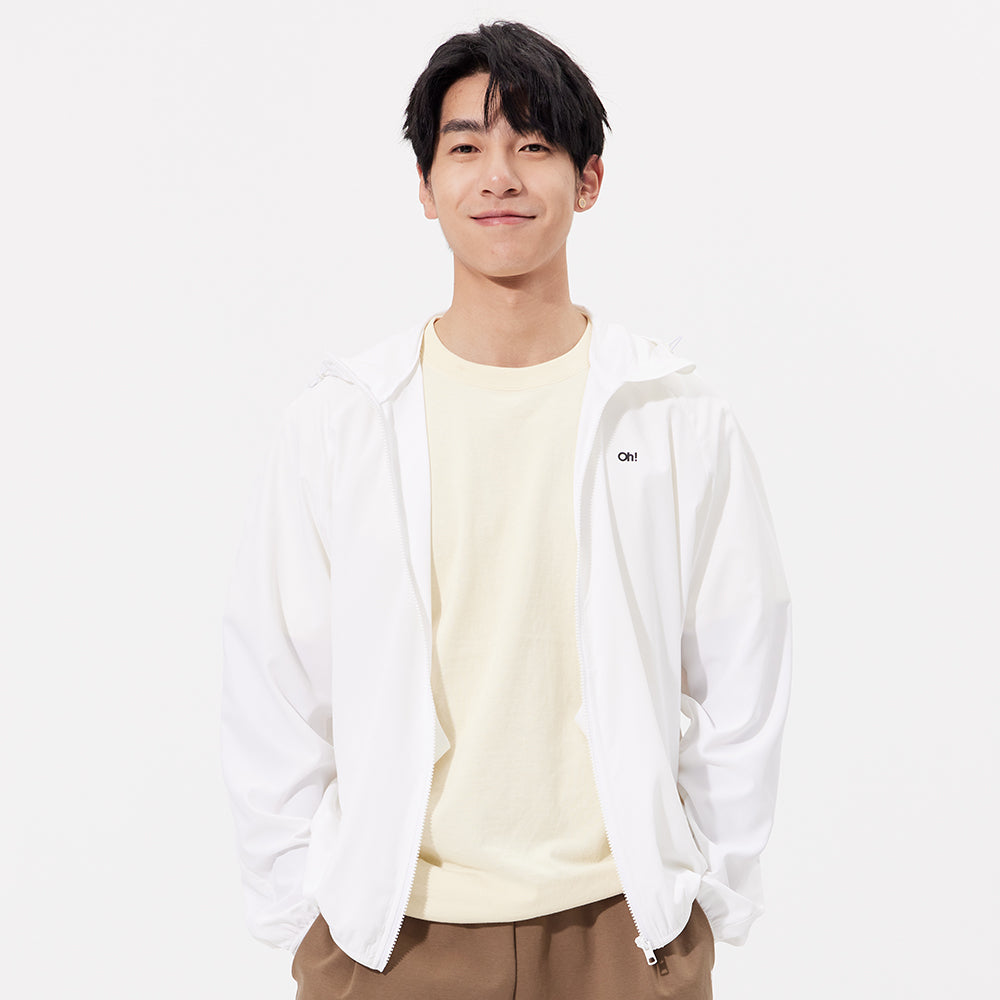 Men's Sun Protection Hoodie Ultra Light Long Sleeve Outdoor Jacket UPF 50+