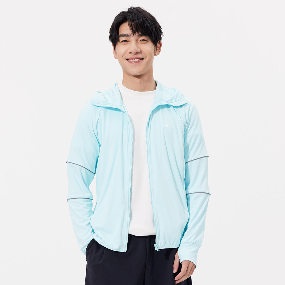 Men's Sun Protection Clothing Hooded Jacket High-Collar UPF50+