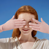 Women's Summer Anti-Ultraviolet Thin Section Breathable Non-Slip Outdoor Cycling Full-Finger Short Gloves