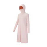 Women's Sun Protection Hoodie Long Sleeve Full Cover Cooling Mid Length Long Trench UPF 50+