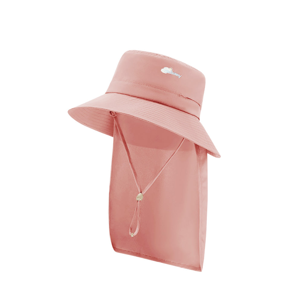 Kid's Sun-protective Bucket Hat with Neck Flap UPF 50+