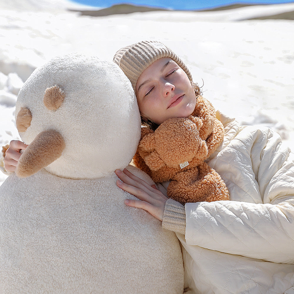 Faux Plush Fur Scarf Winter Warm Scarves