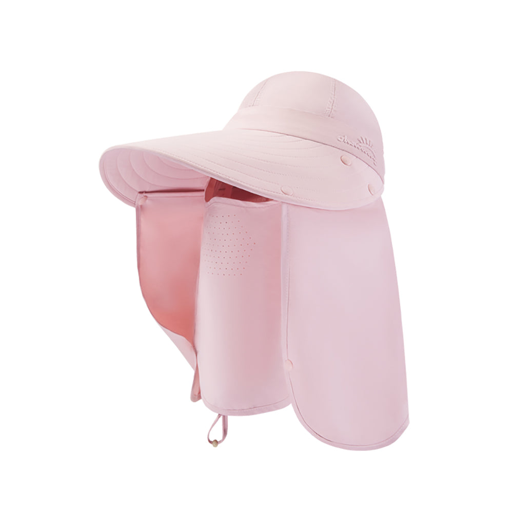 Unisex Sun Protection Fishing Hat with Face Neck Cover Flap Hiking Cap UPF 50+