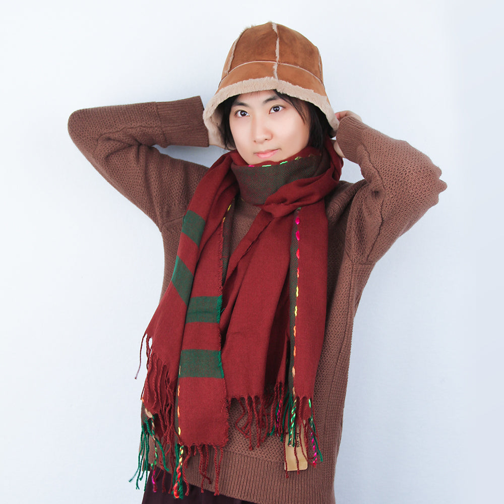 Women's Warm Scarf Cozy Shawl Soft Long Wrap for Fall and Winter
