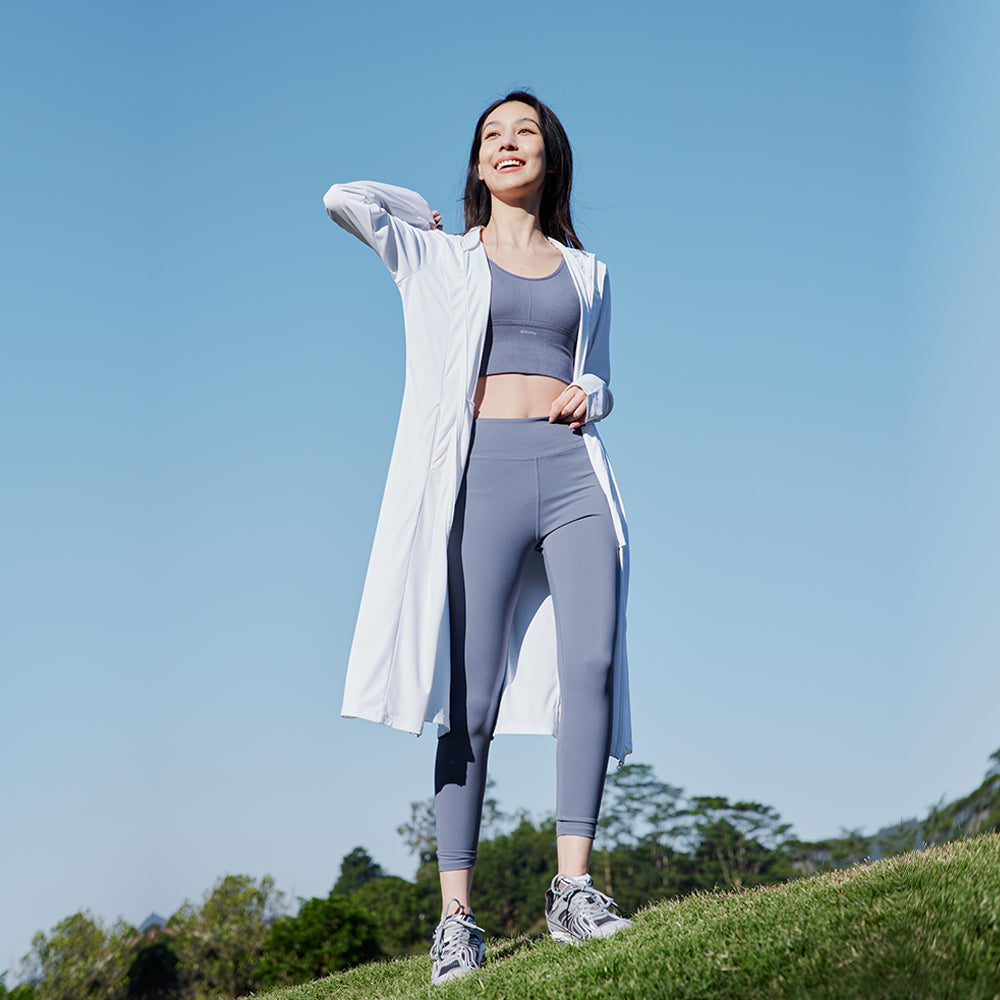 Women's Sun Protection Hoodie Mid-Long Dress UPF 50+ Jacket