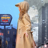 US Stock Kids Waterproof Jacket Hooded Raincoat Rain Wear for Girls Boys Age 4-11 Years