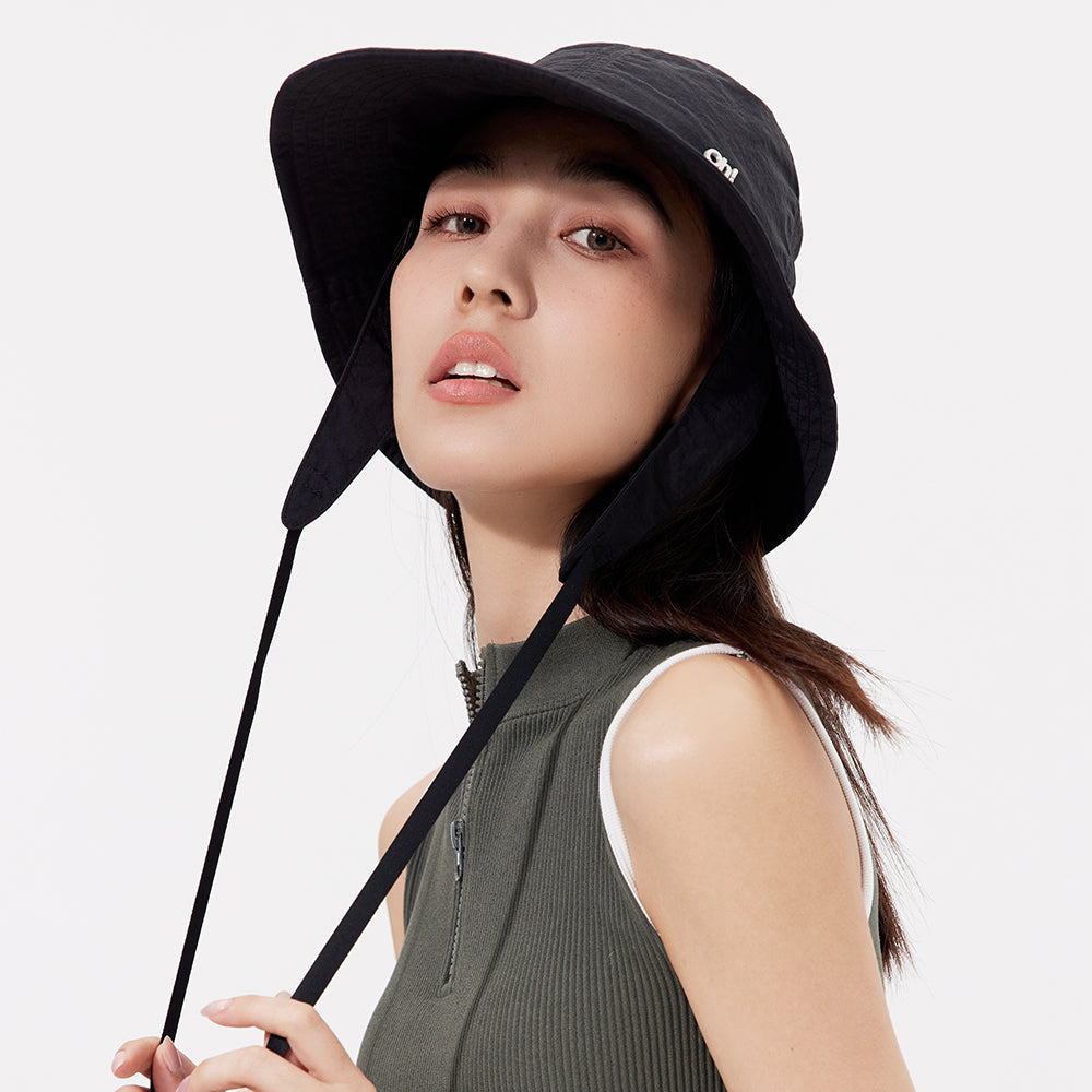 Sun Protection Bucket Hat with Chin Strap UPF 50+