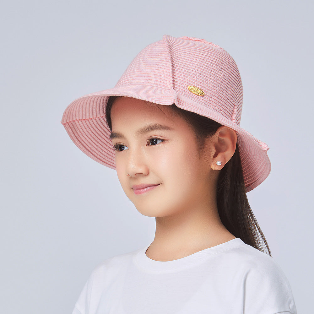 Kid’s Splicing Straw Hat UPF 50+ Sun Protective