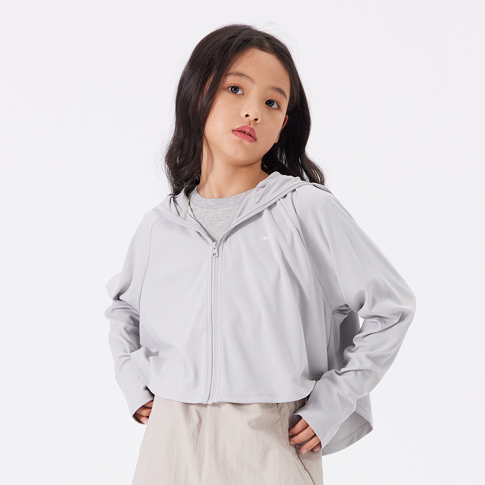 Kid's Sun Protection Hooded Cape for 4-13 Years Boys Girls UPF 50+