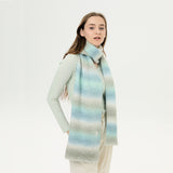 Winter Warm Scarf Soft Knitted Large Blanket Classic Tassel Plaid Wrap Shawl Scarves