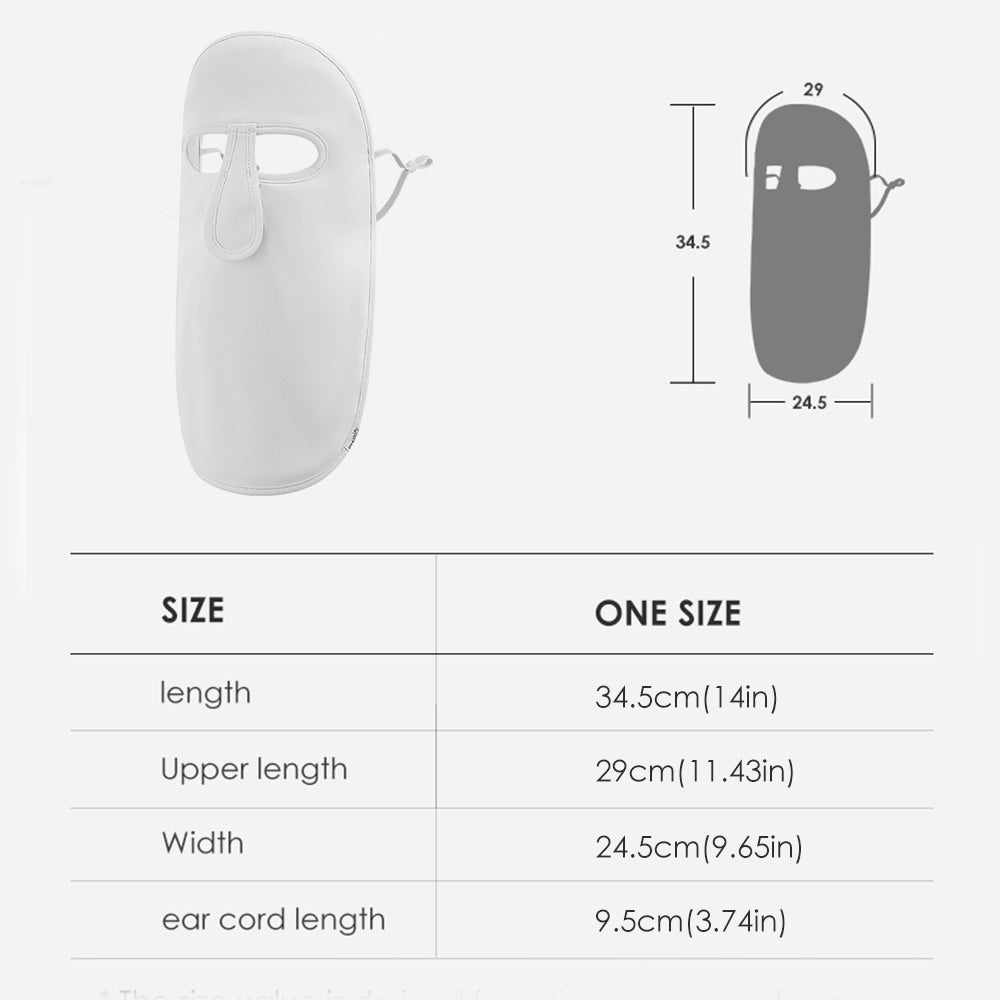 Women's Mid-length Sunscreen Mask UPF50+