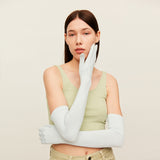 US Stock Sunscreen Gloves Summer-Long Outdoor Anti-Ultraviolet Arm Guard UPF 50+