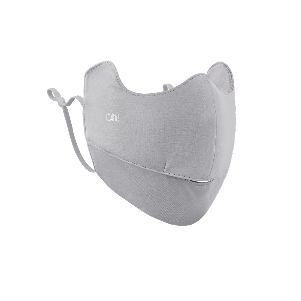 US Stock Breathable Sunscreen Face Mask with Mouth Opened UPF 50+