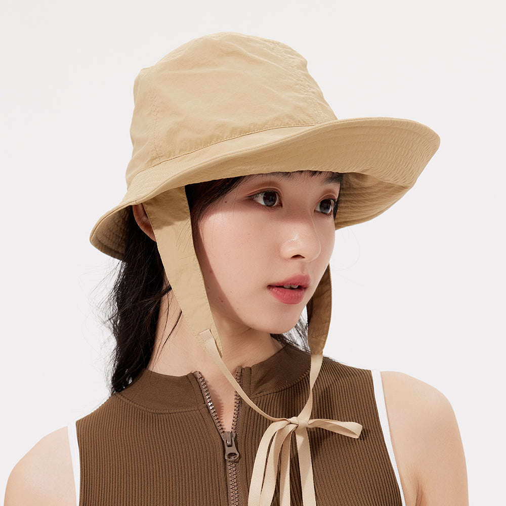 Sun Protection Bucket Hat with Chin Strap UPF 50+