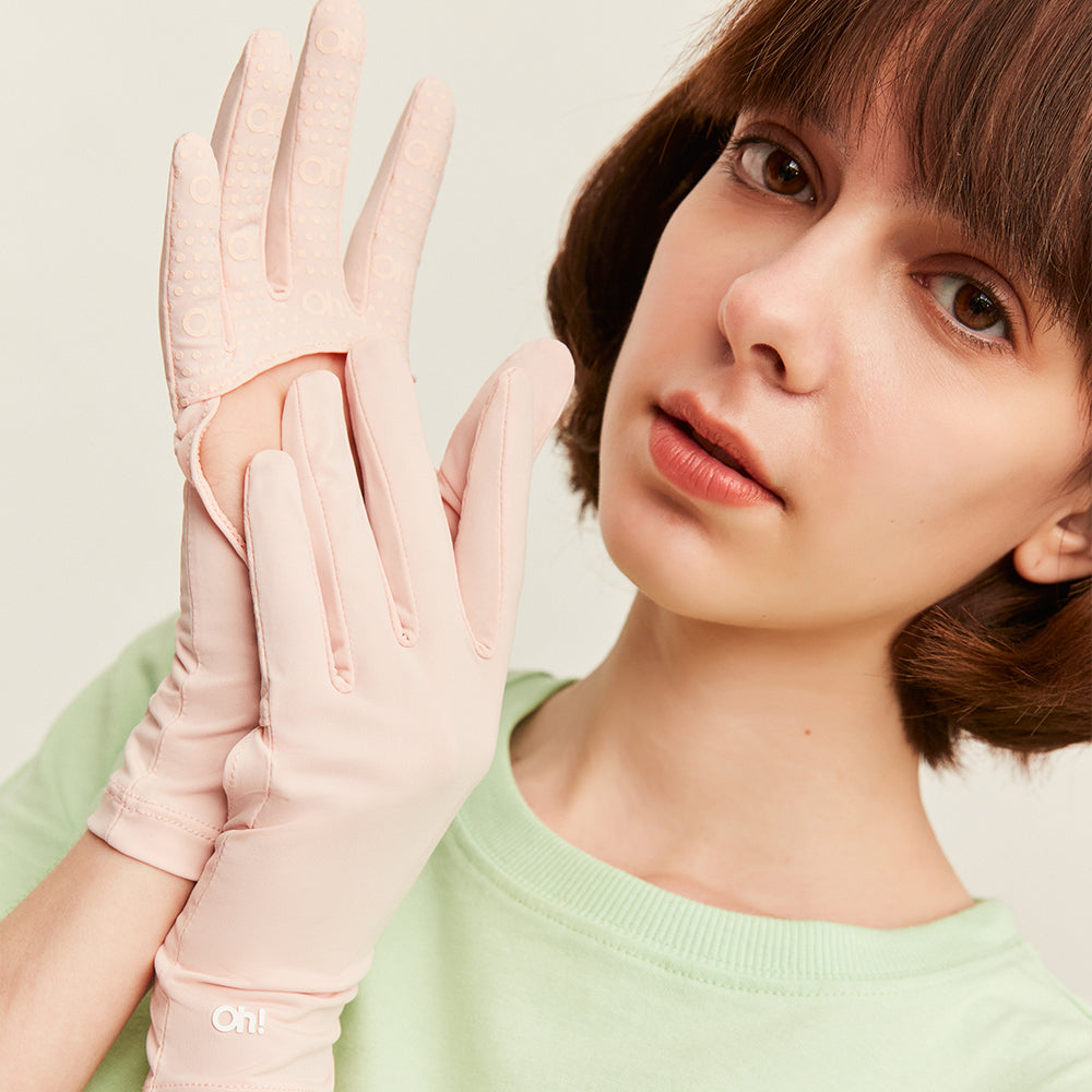 Women's Anti-UV Empty Palm Gloves Sun Protective UPF 50+ Breathable Mittens