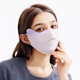 US Stock Women's Sun Protection Face Cover UPF 50+ Gradient Color Face Mask