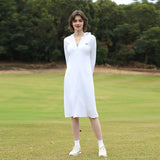 Women's Sun Protection Hoodie Mid-Long Dress UPF 50+ Jacket