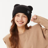 Winter Bear Ear Beanie Warm Knit Full Face Cover Balaclava Ski Hats for Men and Women