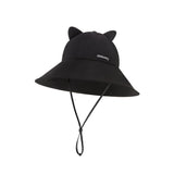 Women's Large Brim Sun Hat with Bear Ear UPF 50+