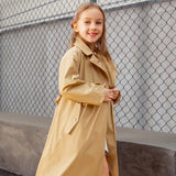 US Stock Kids Waterproof Jacket Hooded Raincoat Rain Wear for Girls Boys Age 4-11 Years