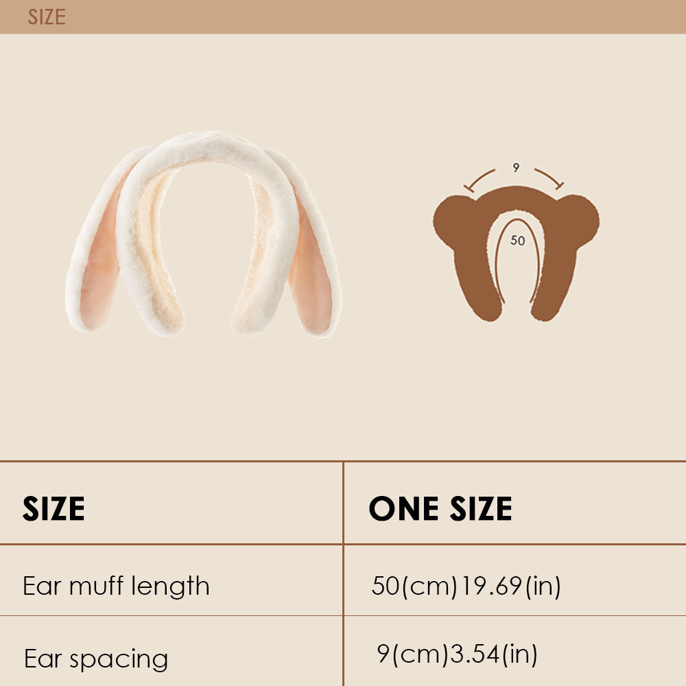 Winter Warm Earmuffs Soft Plush Ear Warmer Cover for Women