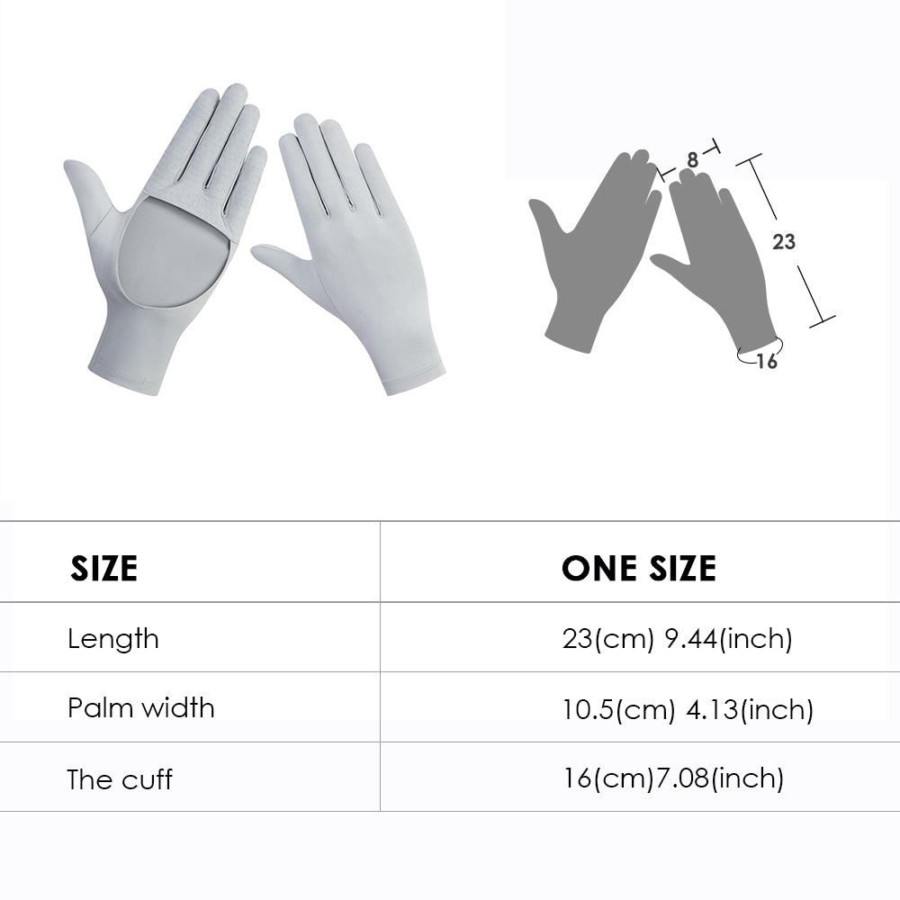 Women's Anti-UV Empty Palm Gloves Sun Protective UPF 50+ Breathable Mittens