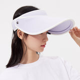 Unisex Visor Hat UV Protection UPF 50+ with Adjustable Wide Brim