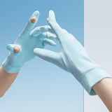 Women's Summer Anti-Ultraviolet Thin Section Breathable Non-Slip Outdoor Cycling Full-Finger Short Gloves