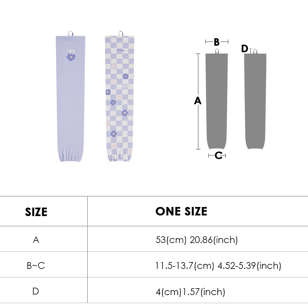 Women's Loose Printed Sun Protection Arm Sleeves UPF 50+