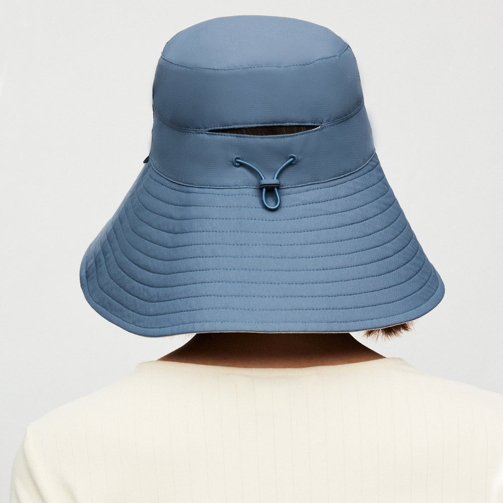 Women's Large Brim Bucket Hat Reversible Sun Cap UPF50+ Waterproof
