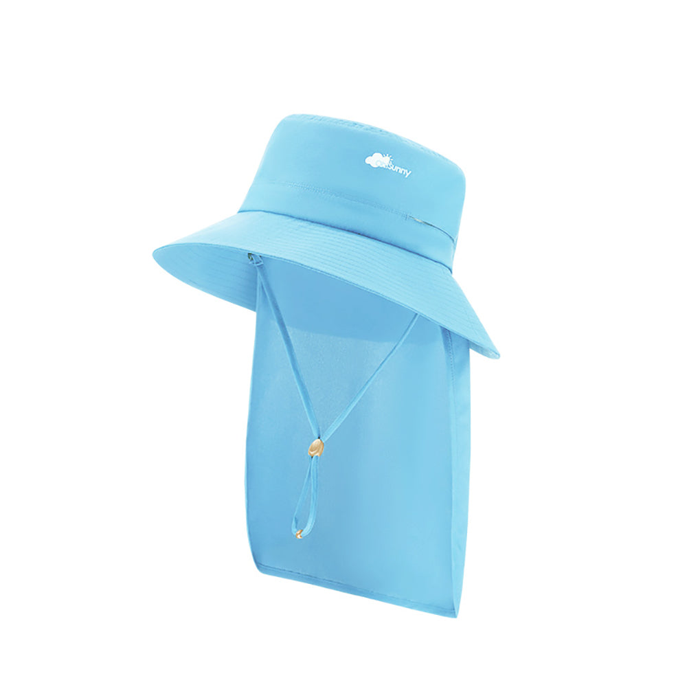 Kid's Sun-protective Bucket Hat with Neck Flap UPF 50+