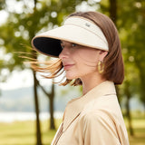 Foldable Sun Visor Hat Roll Up Cap – 270° UV Protection UPF2000+