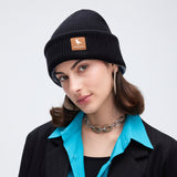 Reversible Warm Beanie Knit Skull Cap Double-Sided Wear Hat