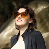 US Stock Sunglasses UV400 Protection Anti Glare Folding Frame with PU Portable Case