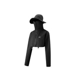 Women's Sun Protection Jackets with Bucket Hat Cap UPF 50+ Outdoor Coat Lightweight Hooded