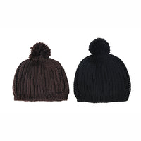 US Stock 2 Packs Warm Soft Knitted Beanie Cap for Women Men