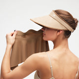 Sun Visor with Detachable Neck & Face Shield Multi-Function Slide Track Design UPF2000+